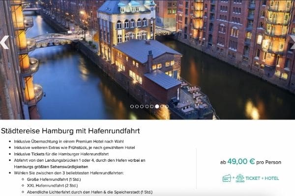 Hamburg Hafenrundfahrt Angebot