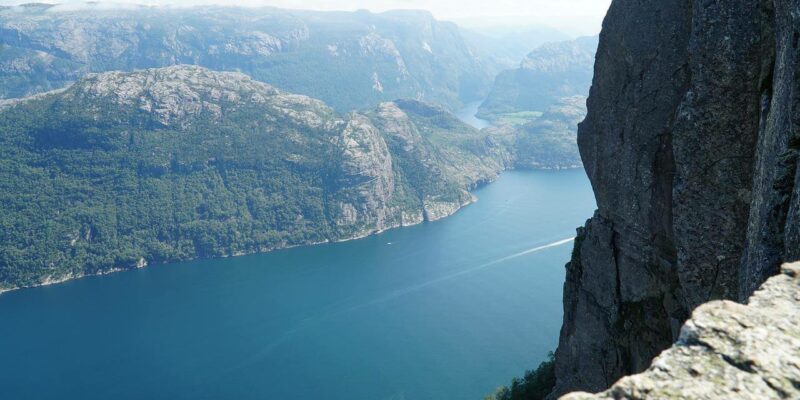 Atemberaubende Felsformation in Norwegen