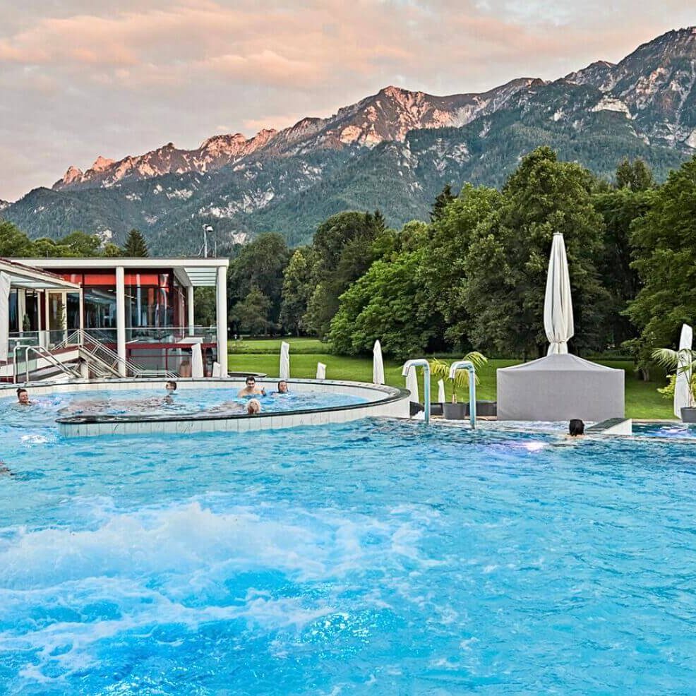 Außenbereich der Therme