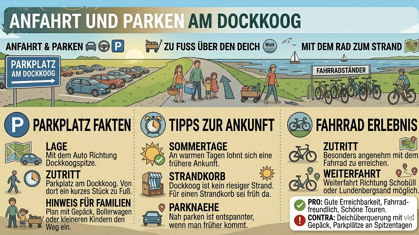 Anfahrt und Parken am Dockkoog