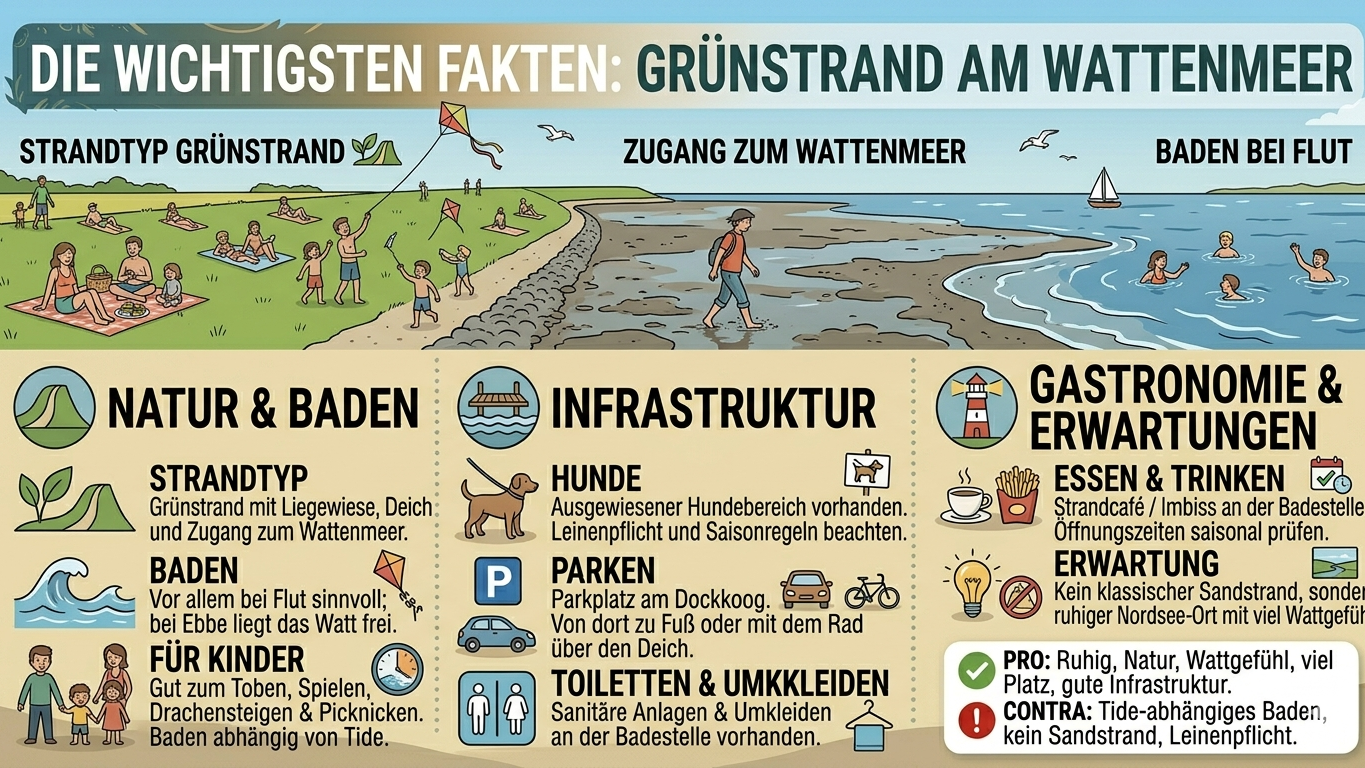 Husum Strand am Dockkoog Überblick