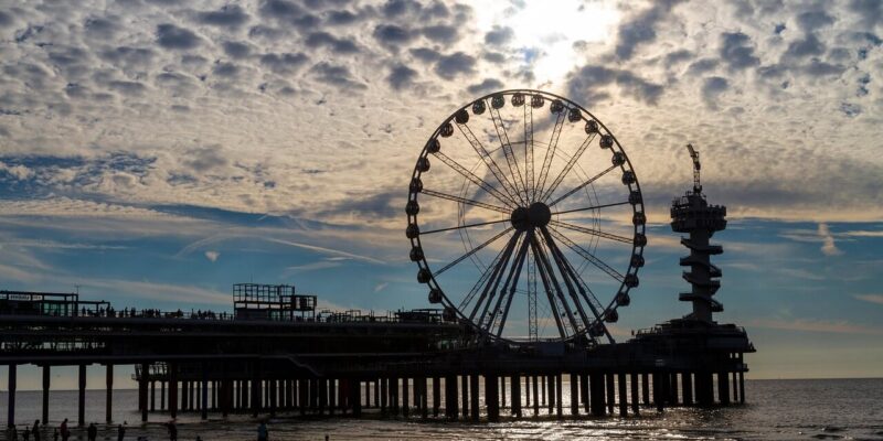 Den Haag Strand in den Niederlande