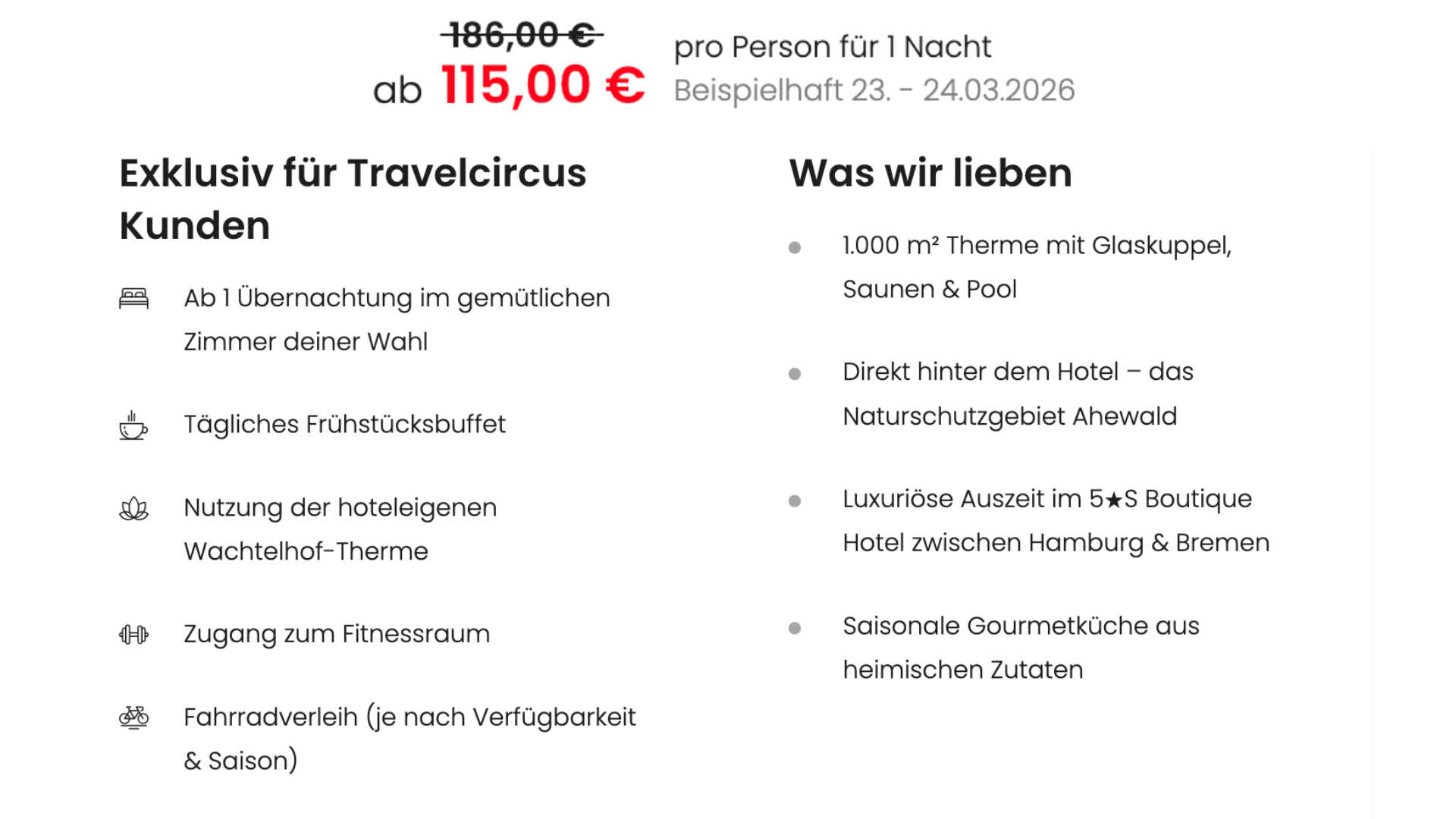 Wachtelhof Rotenburg Angebot