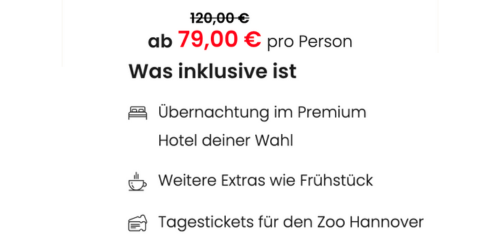 Erlebnis-Zoo Hannover Angebot mit Übernachtung