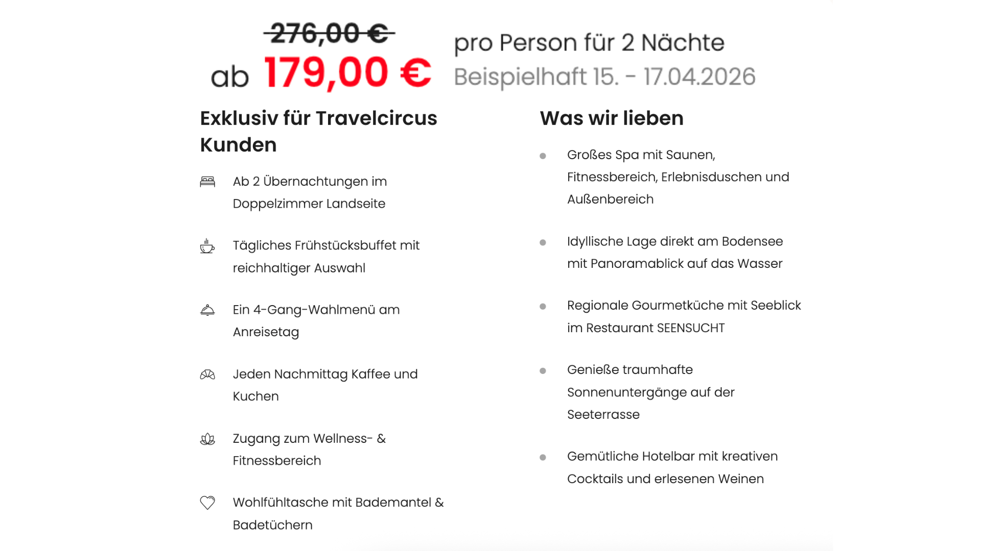 Hotel Hoeri am Bodensee Angebot