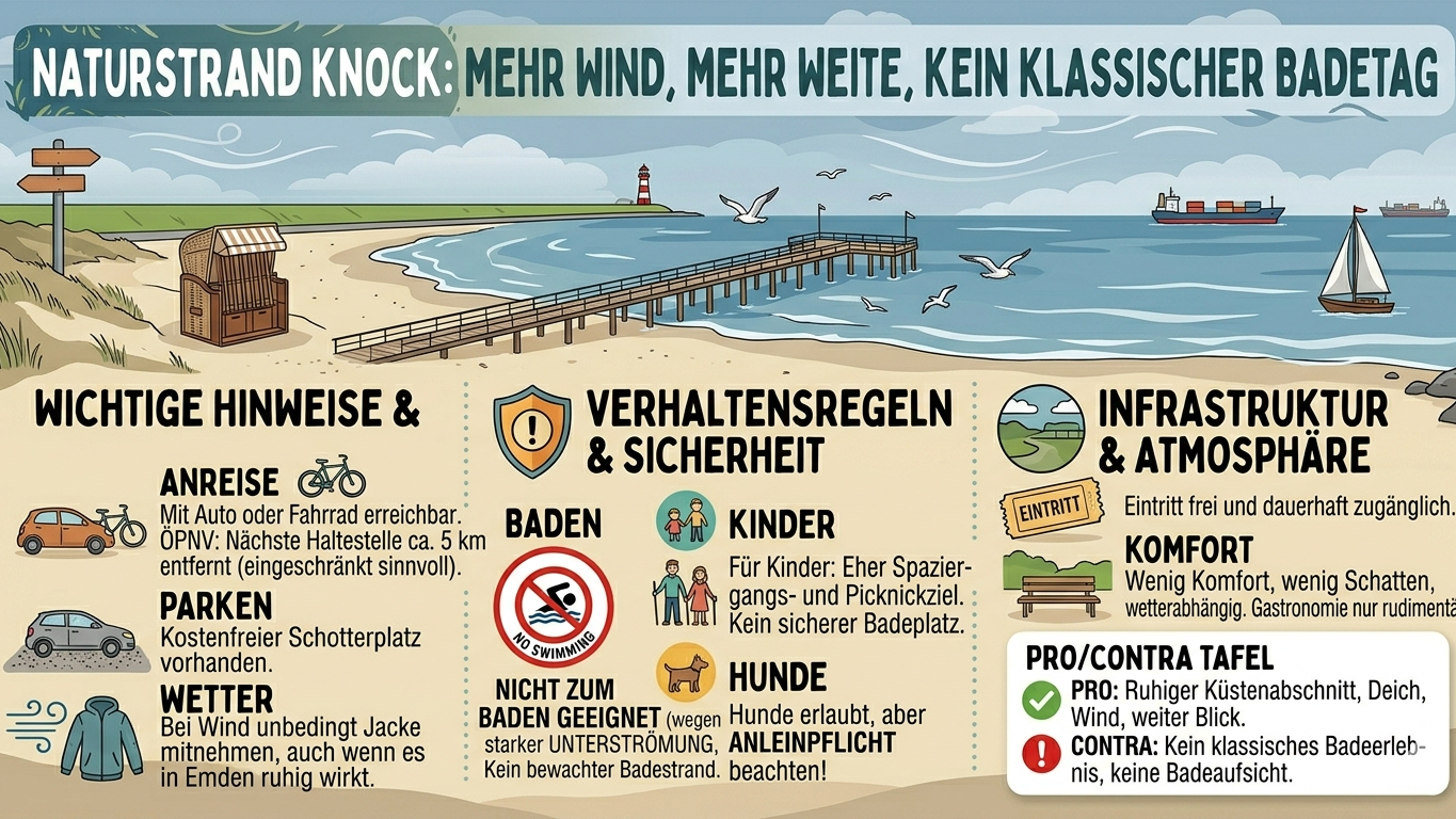 Naturstrand Knock Überblick