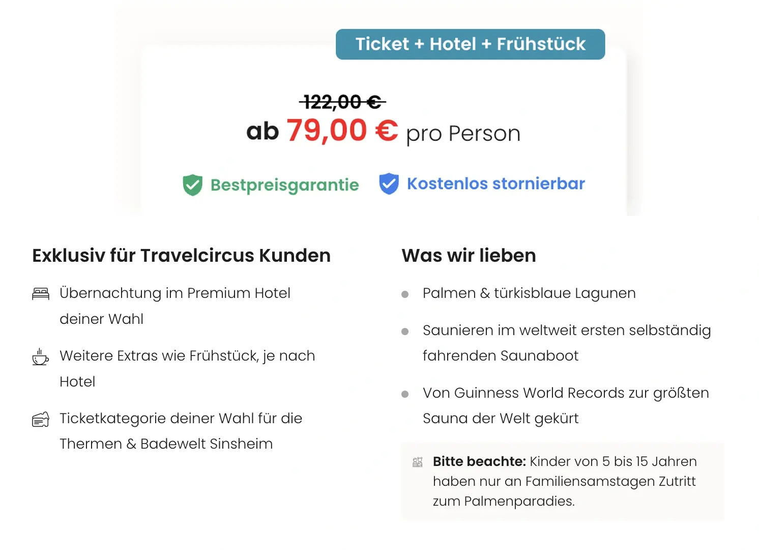 Badewelt Sinsheim Deal ab 79 Euro statt 122 Euro mit Premium-Hotel, Thermen-Ticket und je nach Hotel Frühstück